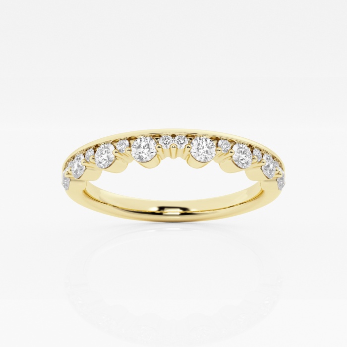 1/2 ctw Round Lab Grown Diamond Stackable Ring