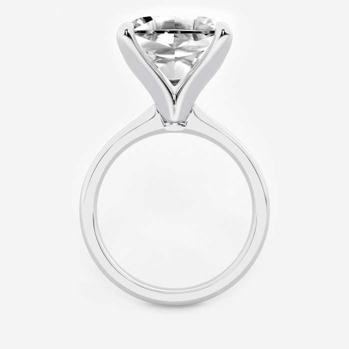 Asscher Petite Solitaire Engagement Ring