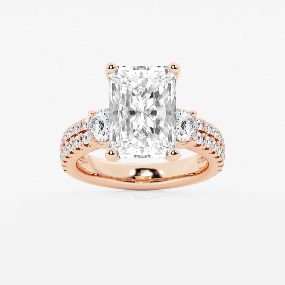 Marbella 7 ctw Radiant Lab Grown Diamond Engagement Ring with