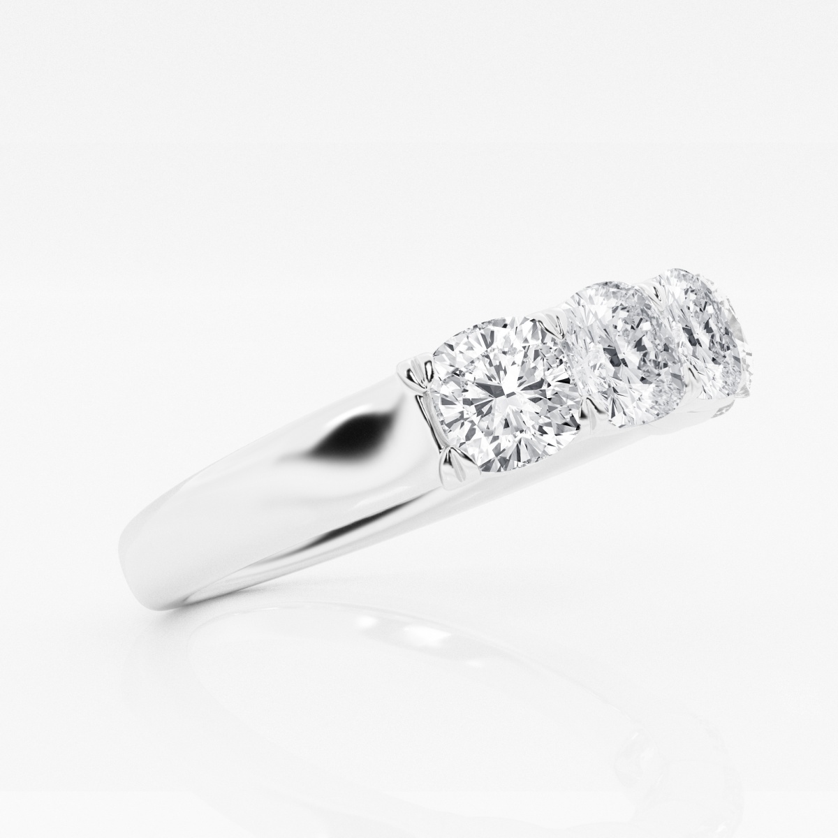Additional Image 1 for  2 ctw Cushion Lab Grown Diamond Five-Stone Anniversary Band