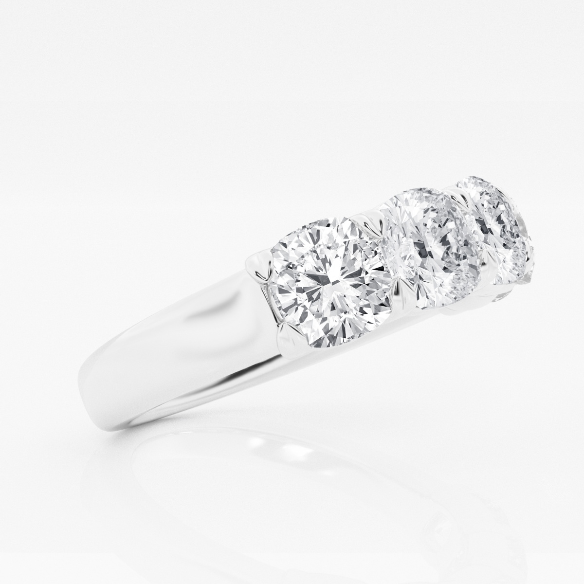 Additional Image 1 for  3 ctw Cushion Lab Grown Diamond Five-Stone Anniversary Band