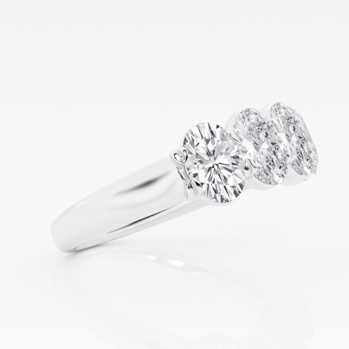 Additional Image 1 for  2 ctw Oval Lab Grown Diamond Five-Stone Anniversary Band