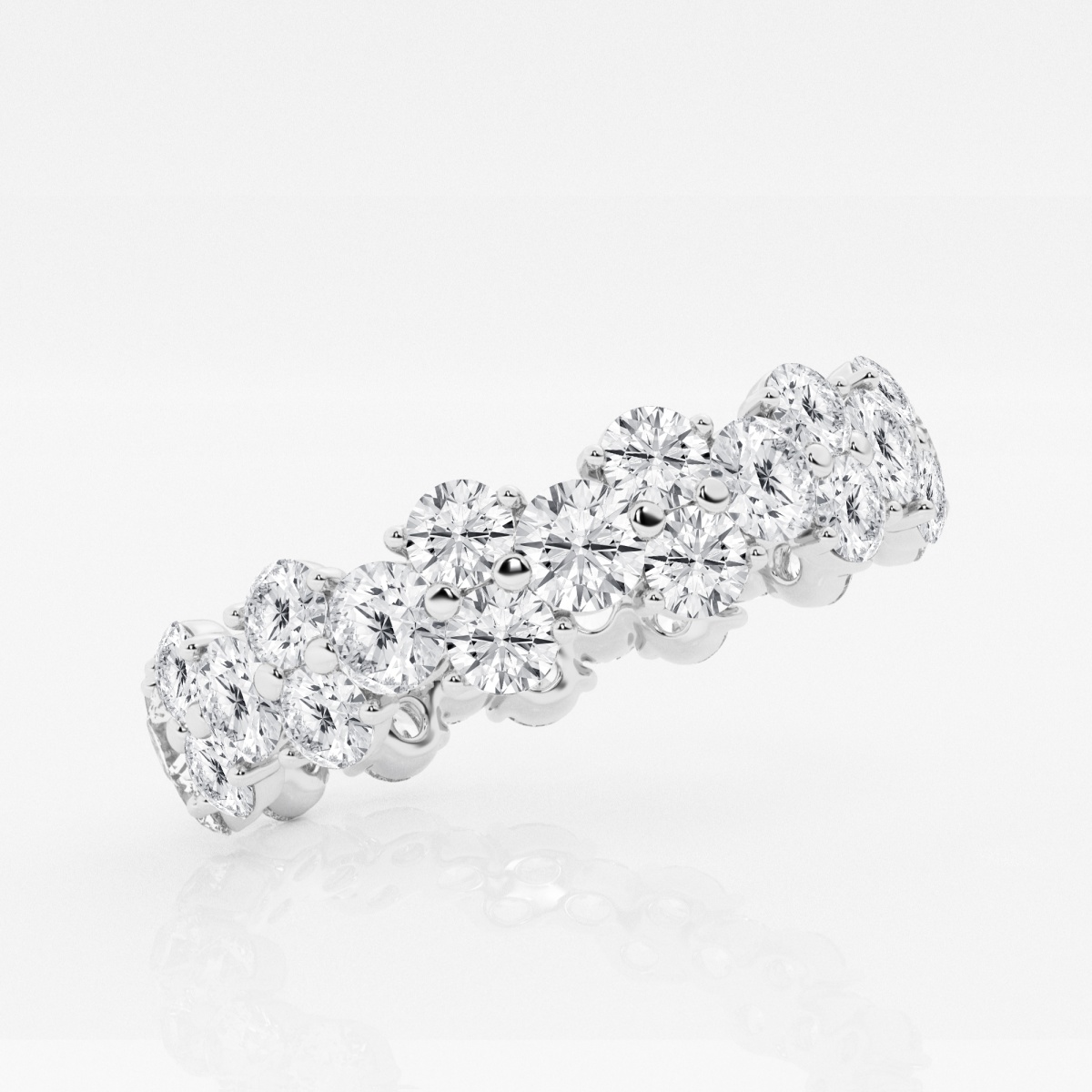 Additional Image 1 for  2 1/2 ctw Garland Round Lab Grown Diamond Eternity Band - 5.2mm Width