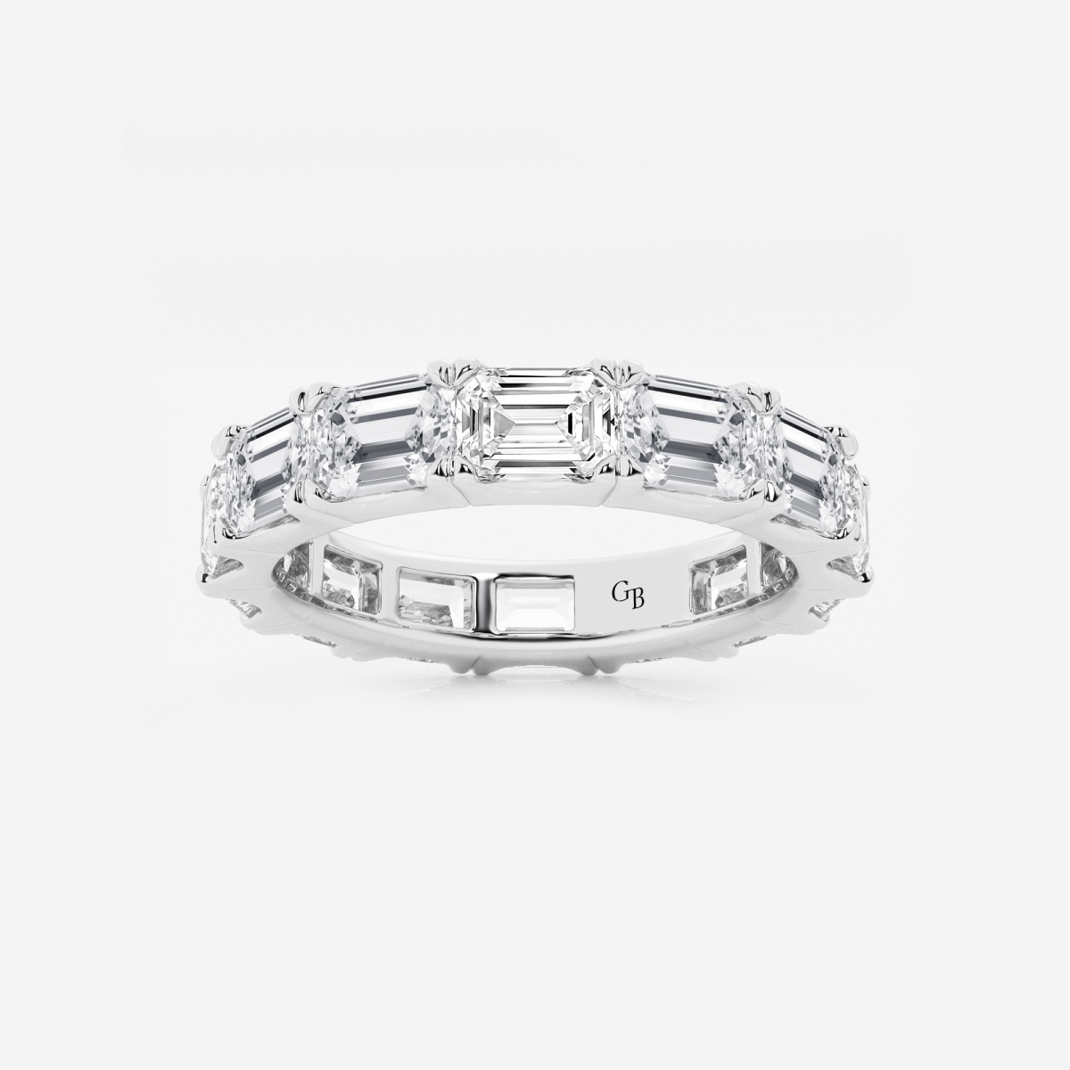 AETHRA「TIME AND ETERNITY」 Renata 5 ctw East-West Emerald Lab Grown Diamond Eternity