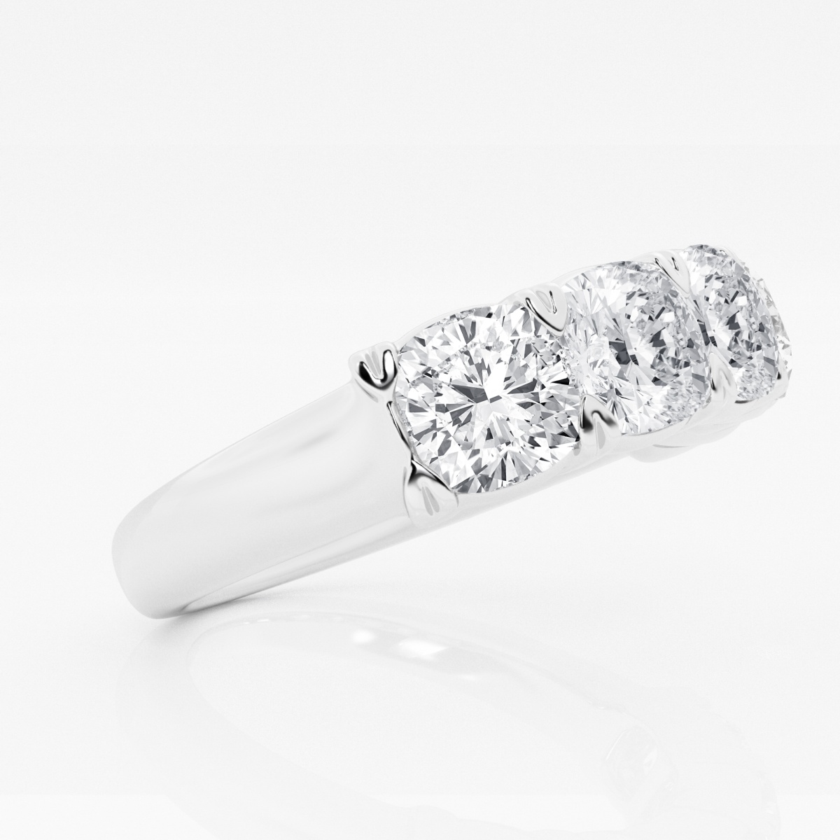 Additional Image 1 for  4 ctw Cushion Lab Grown Diamond Five-Stone Anniversary Band