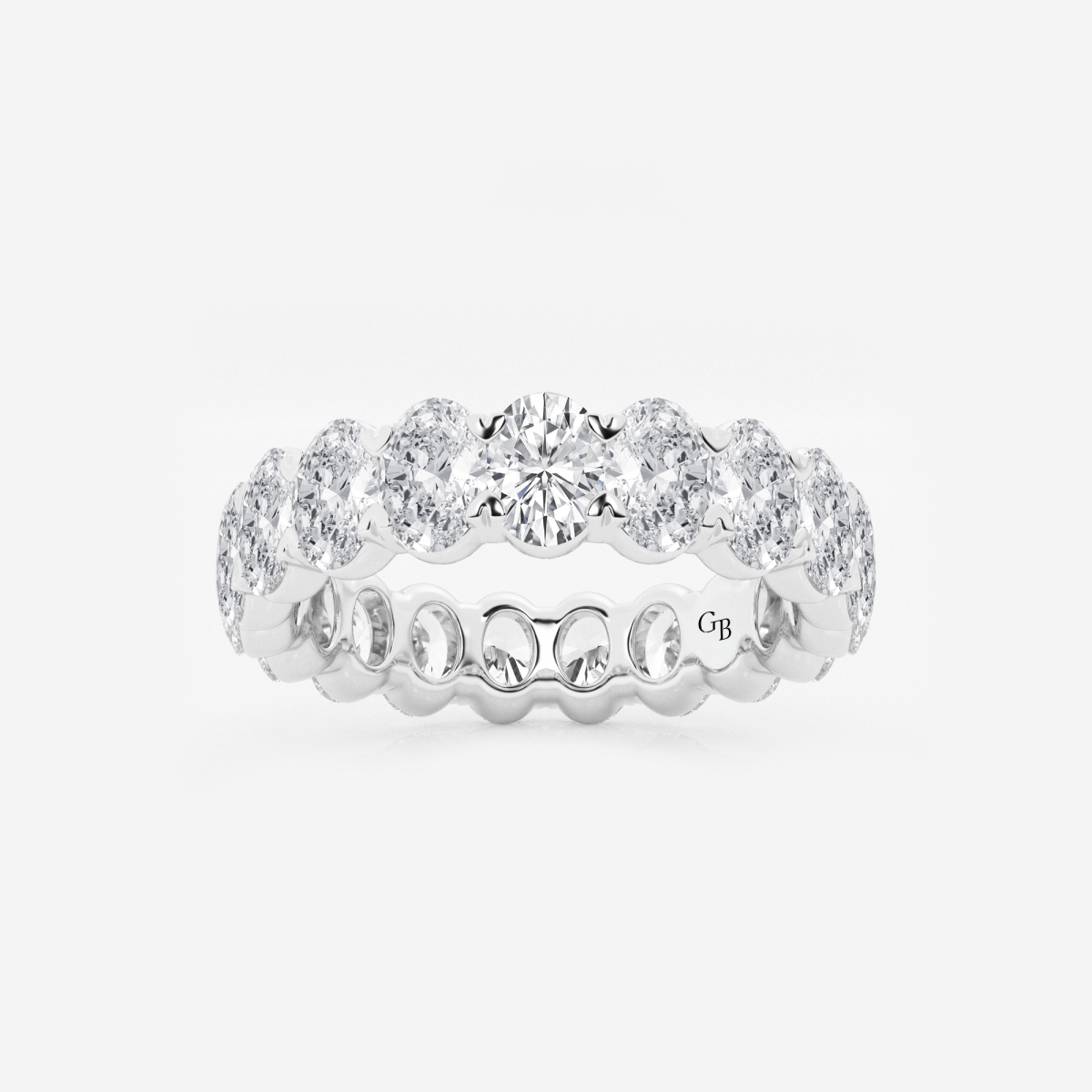 Cynthia 4 ctw Oval Lab Grown Diamond Eternity Band - 4.9mm