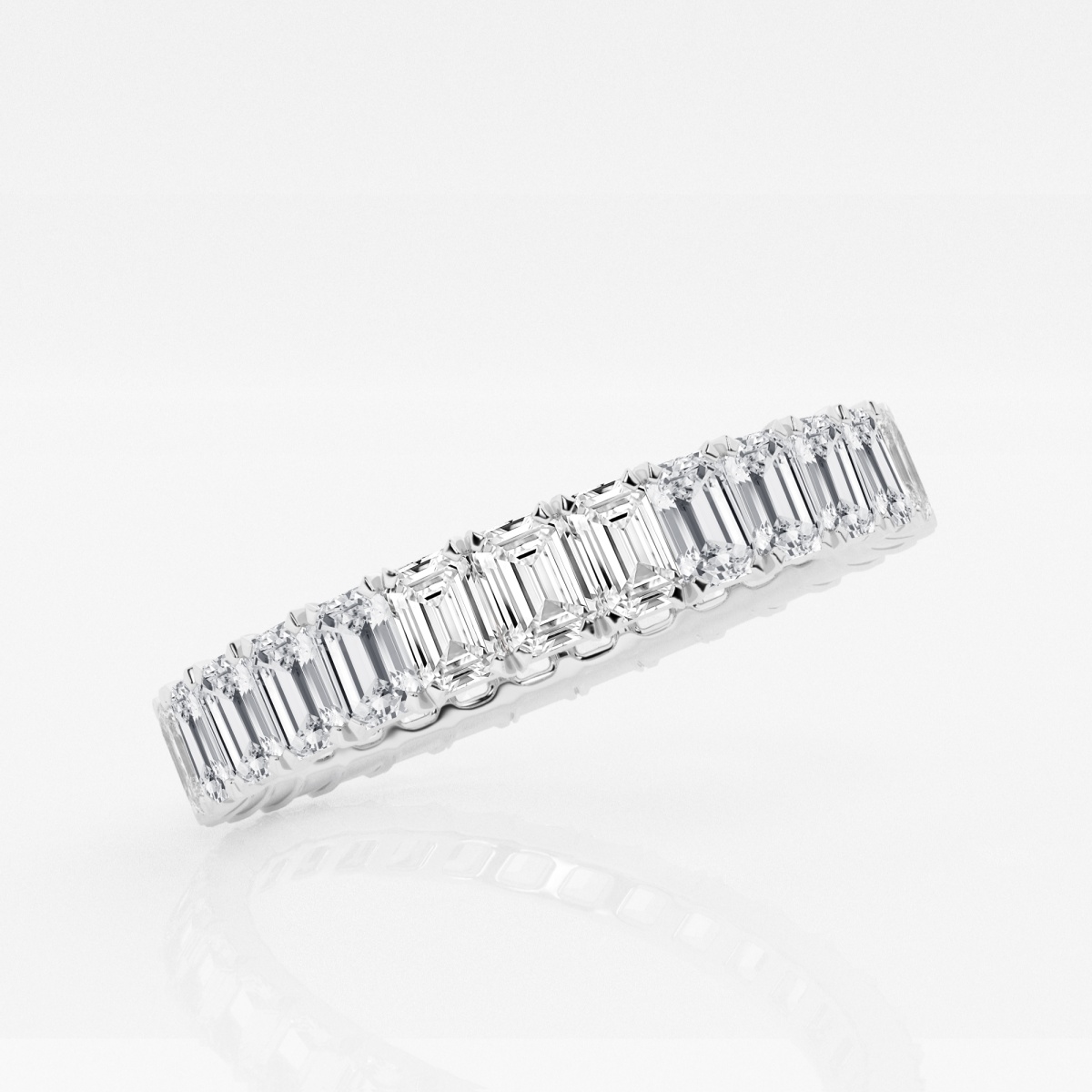 Additional Image 1 for  2 ctw Emerald Lab Grown Diamond Eternity Band - 2.9mm Width