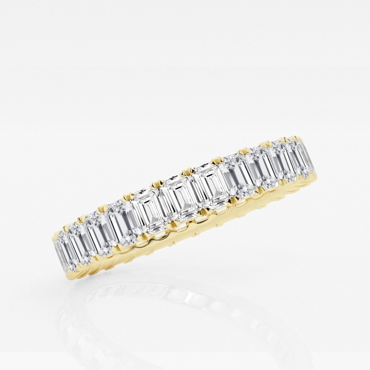 Additional Image 1 for  2 ctw Emerald Lab Grown Diamond Eternity Band - 3mm Width