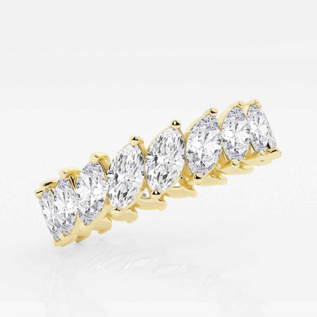Additional Image 1 for  3 ctw Marquise Lab Grown Diamond Eternity Band - 5.1mm Width
