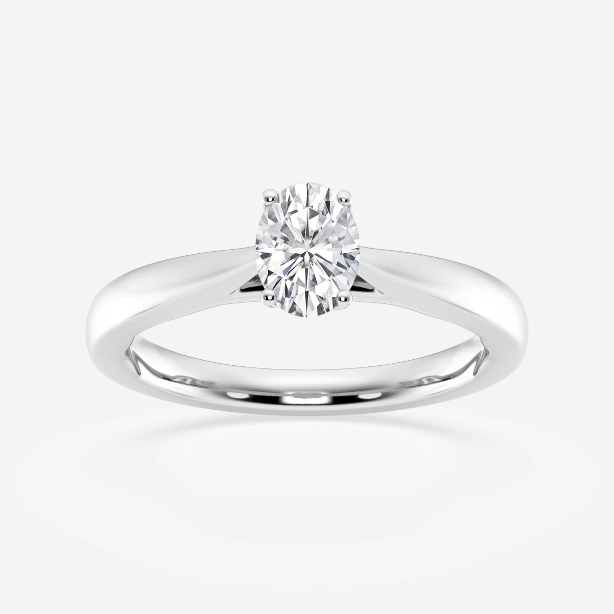 product video for 1/2 ctw Oval Lab Grown Diamond Floral Solitaire Engagement Ring