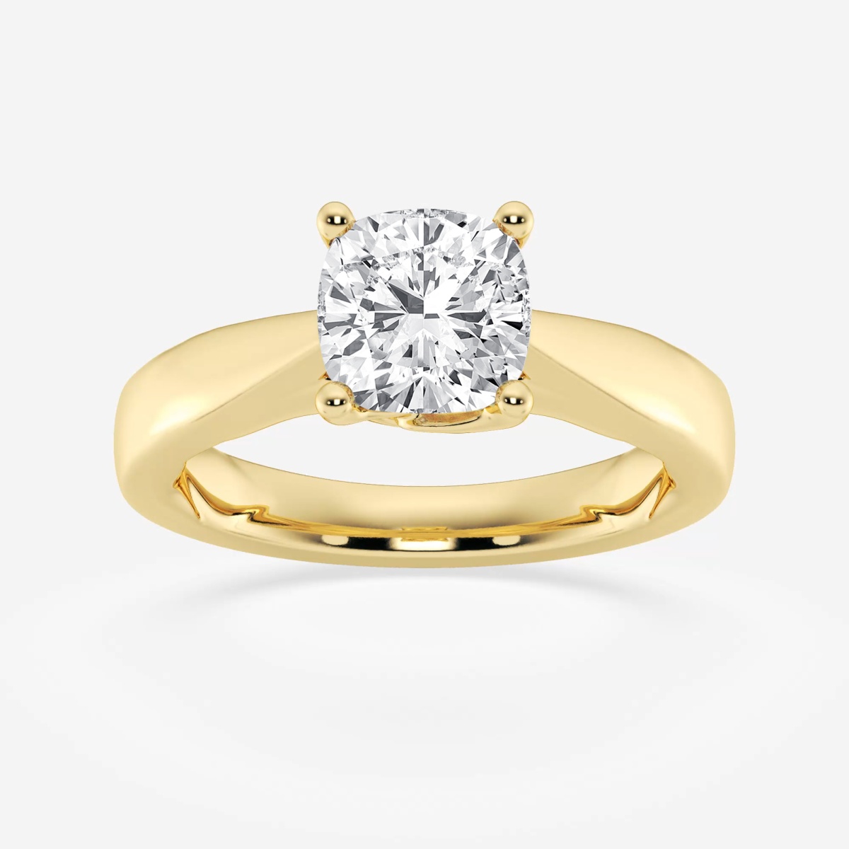 product video for 2 ctw Cushion Lab Grown Diamond Floral Solitaire Engagement Ring