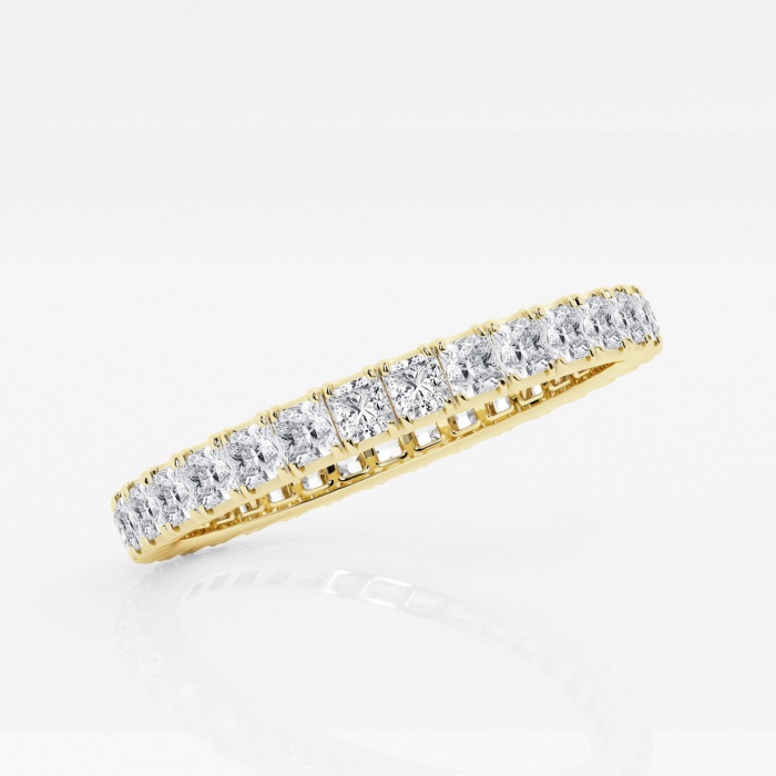 Additional Image 1 for  1 ctw Princess Lab Grown Diamond Eternity Band - 2.1mm Width