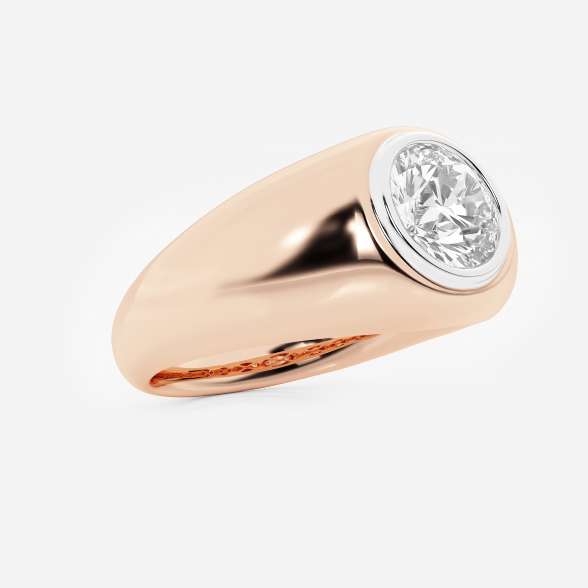2 ctw Round Lab Grown Diamond Polished Solitaire Ring