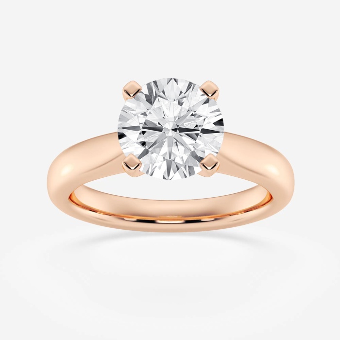 Additional Image 1 for  2 ctw Round Lab Grown Diamond Cathedral Solitaire Engagement Ring