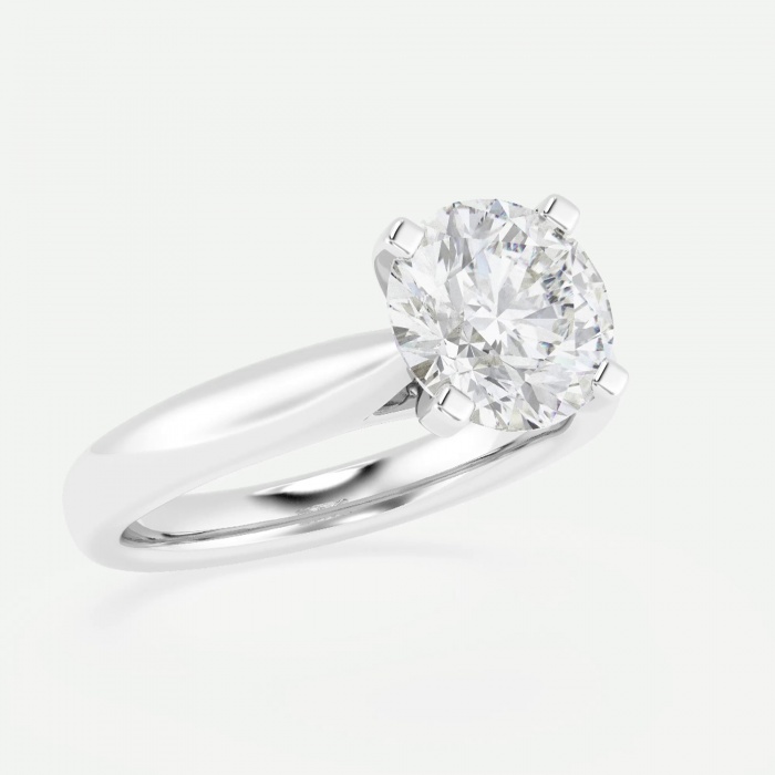 Additional Image 2 for  2 ctw Round Lab Grown Diamond Cathedral Solitaire Engagement Ring