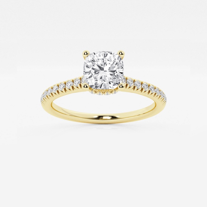 Lab Created Diamond Halo Engagement Rings | Grown Brilliance