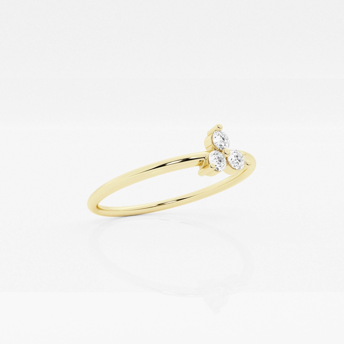 Additional Image 1 for  näas Romancing 1/10 ctw Round Lab Grown Diamond Thin Fashion Ring