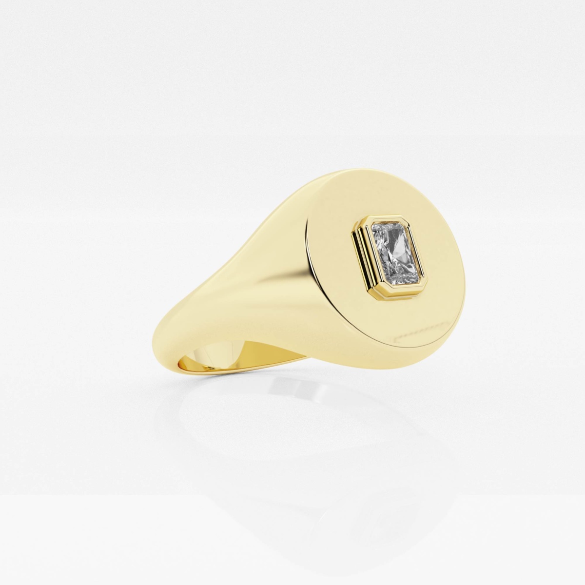 Additional Image 1 for  näas Defining 1/6 ctw Radiant Lab Grown Diamond Signet Ring