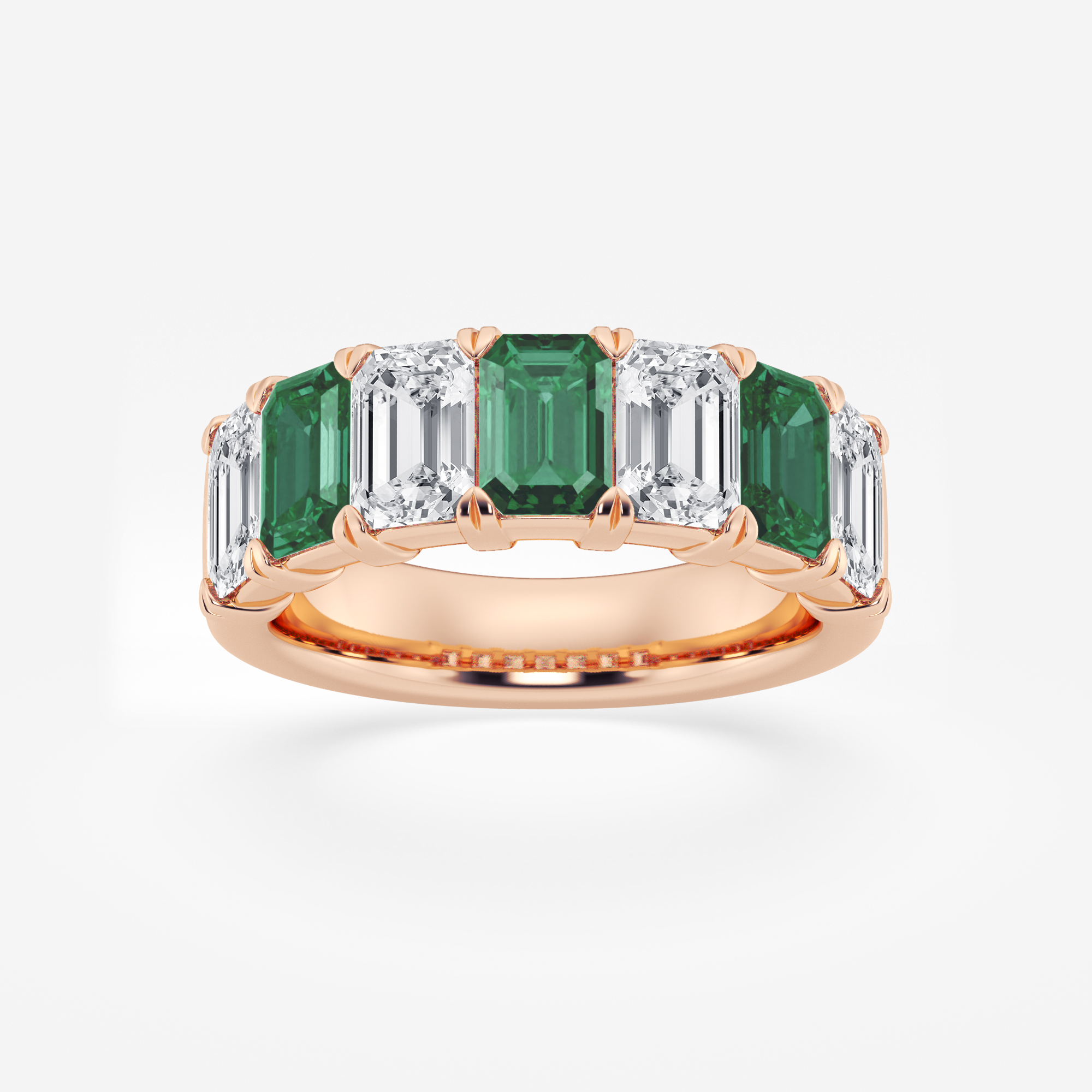 5.9x4.1 mm Created Emerald and 2 7/8 ctw Emerald Lab Grown Diamond ...