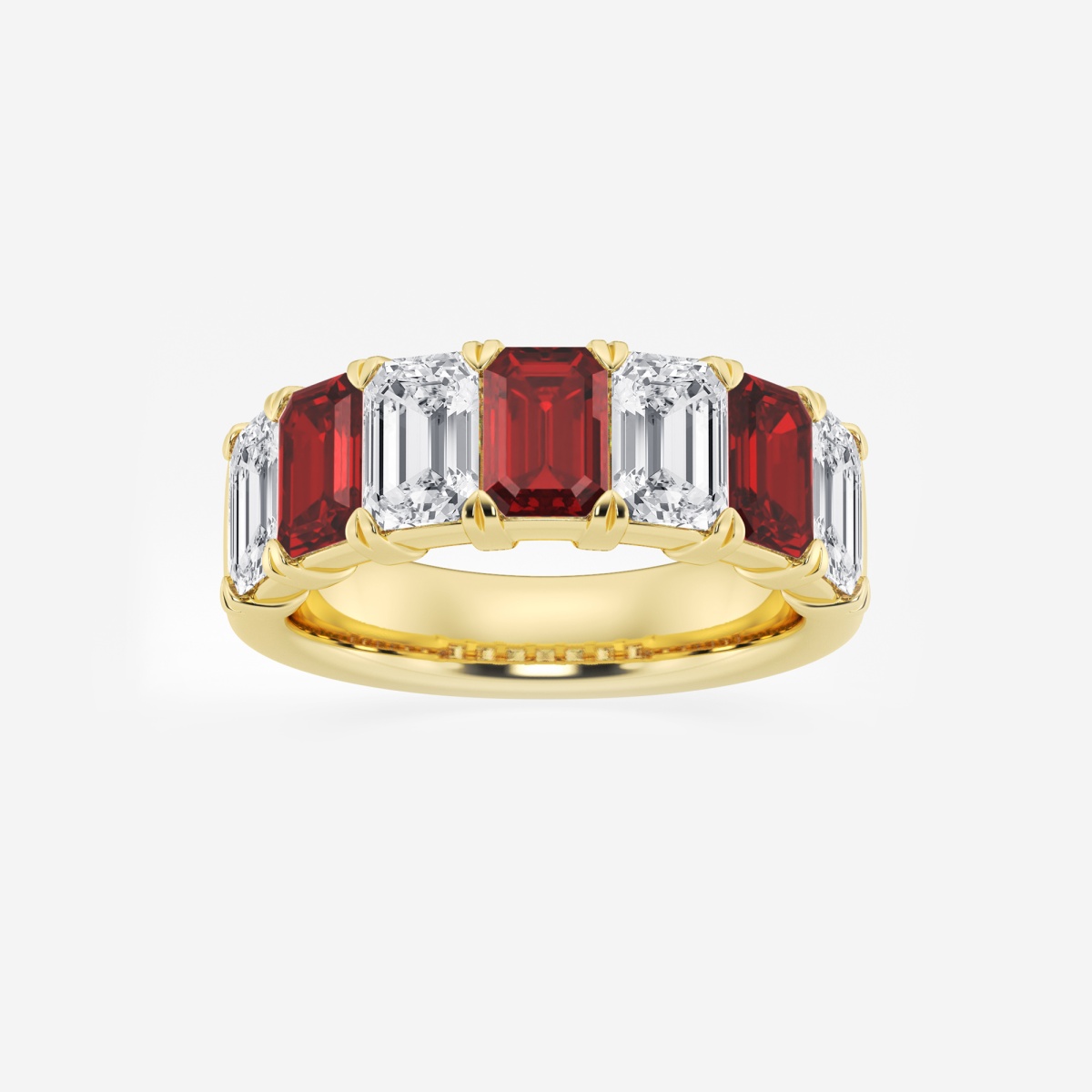 Ruby diamond hot sale anniversary band