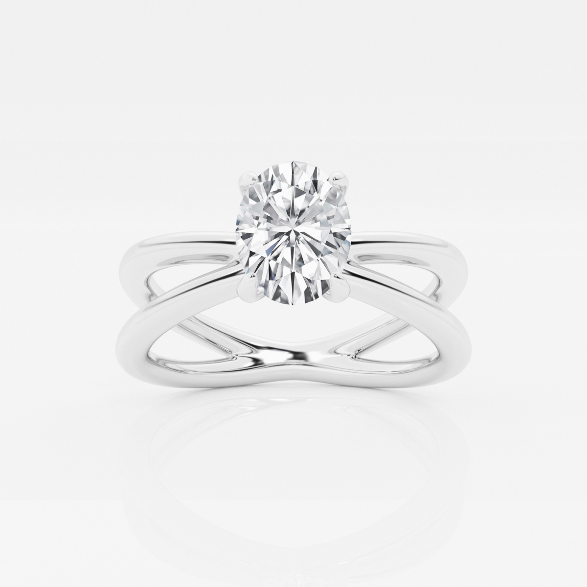 Crossover solitaire deals diamond ring