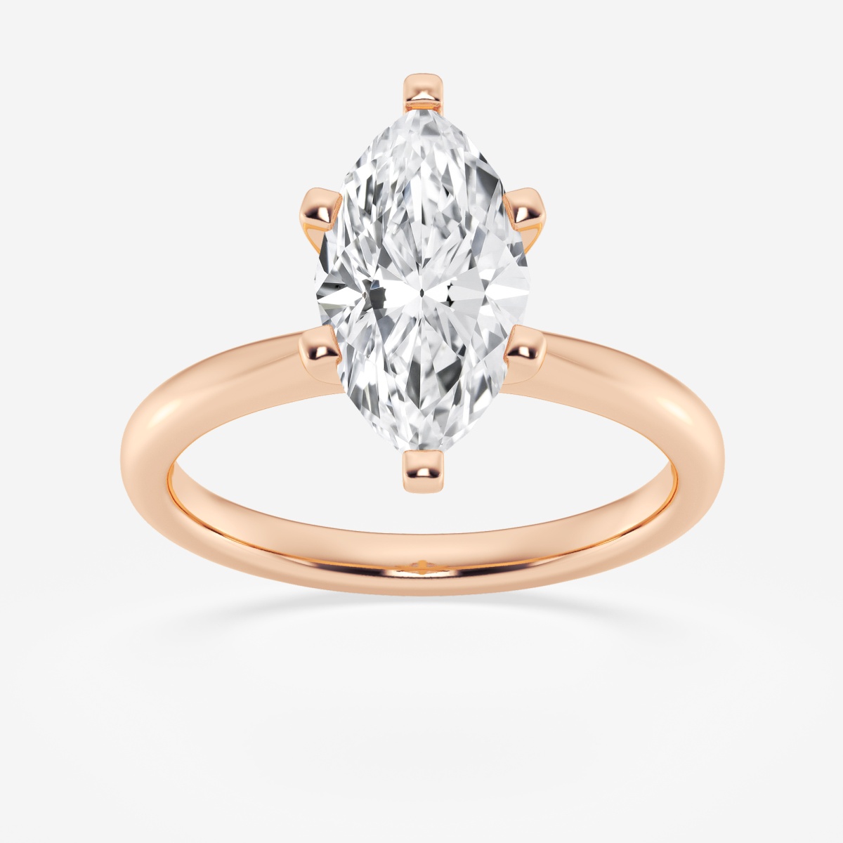 2 ctw Marquise Lab Grown Diamond Petite Solitaire Engagement Ring ...