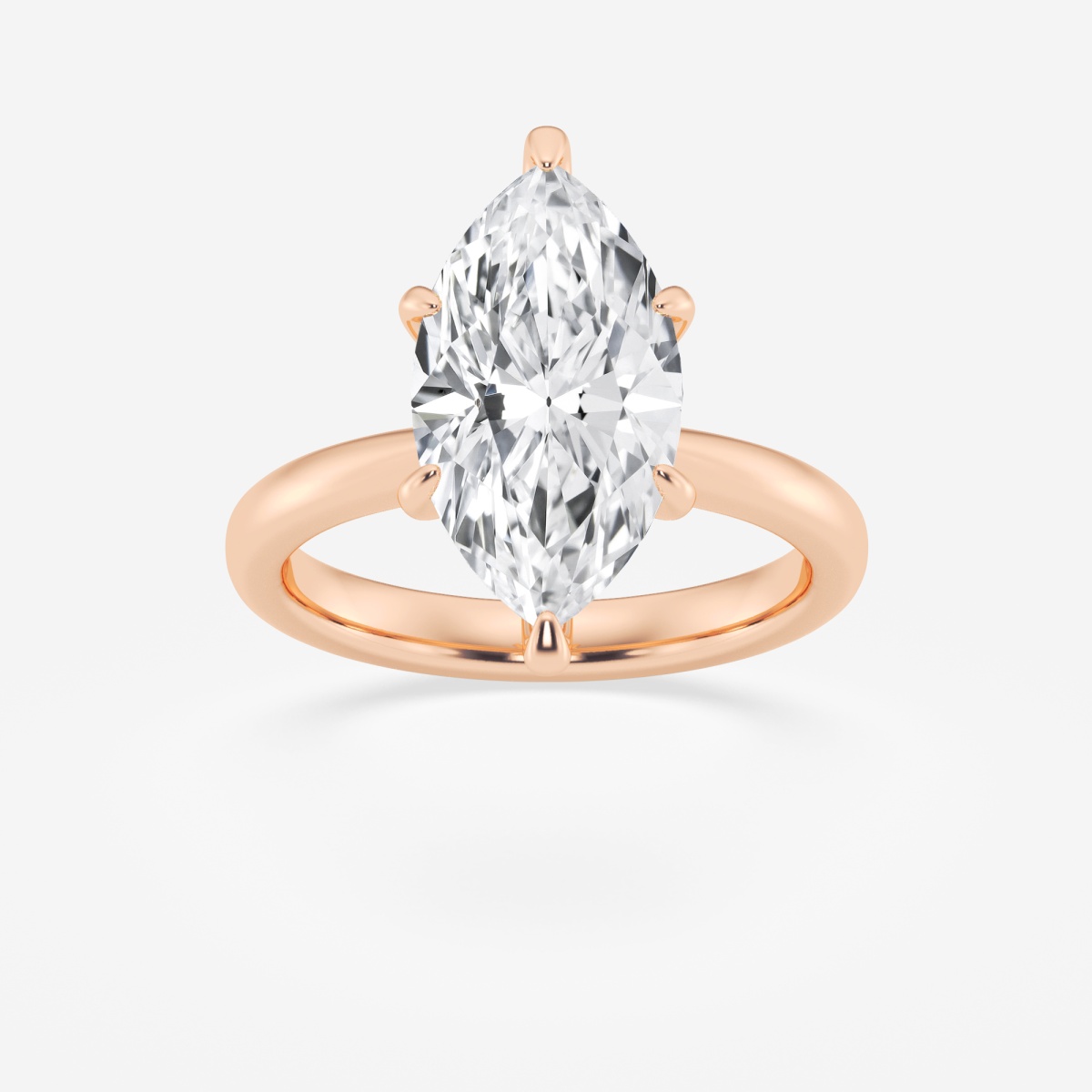 Ctw Marquise Lab Grown Diamond Petite Solitaire Engagement Ring