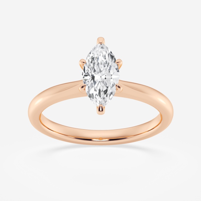 1 ctw Marquise Lab Grown Diamond Petite Solitaire Engagement Ring ...