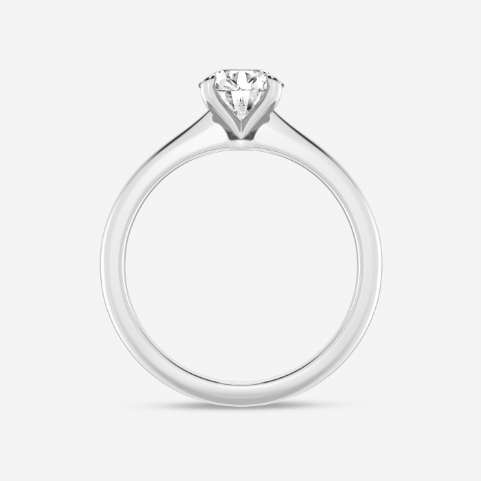 1 ctw Round Lab Grown Diamond Petite Solitaire Engagement Ring ...