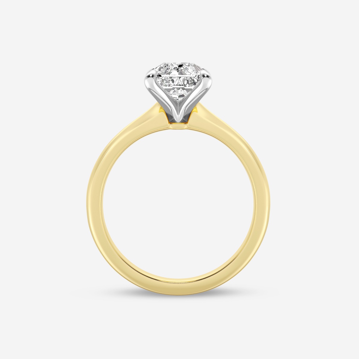 2 ctw Radiant Lab Grown Diamond Petite Solitaire Engagement Ring