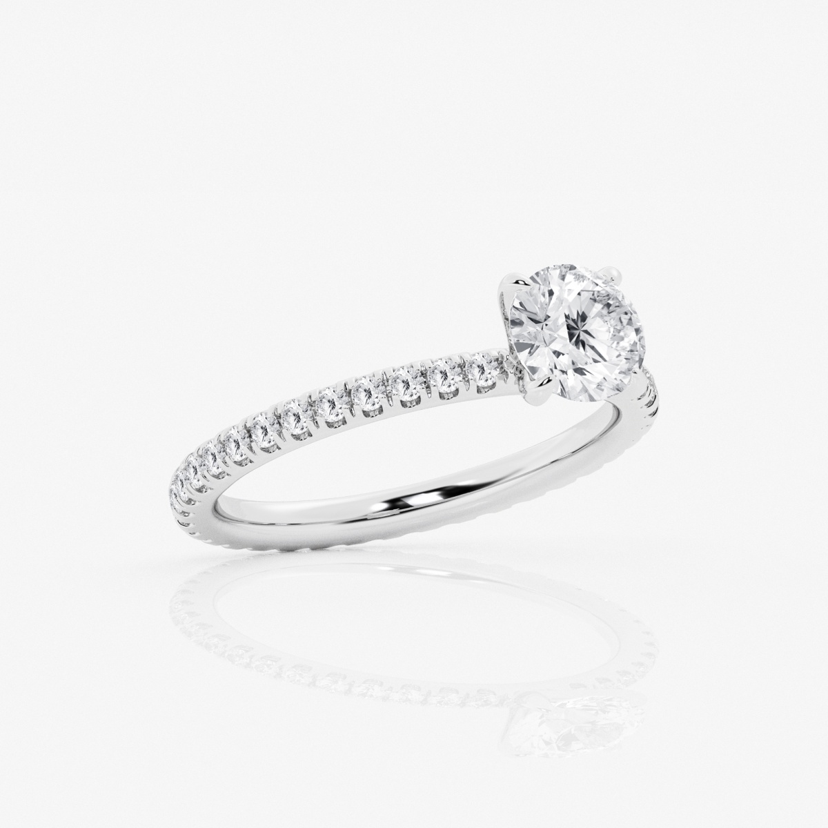 Additional Image 1 for  1 1/2 ctw Round Lab Grown Diamond Eternity Engagement Ring