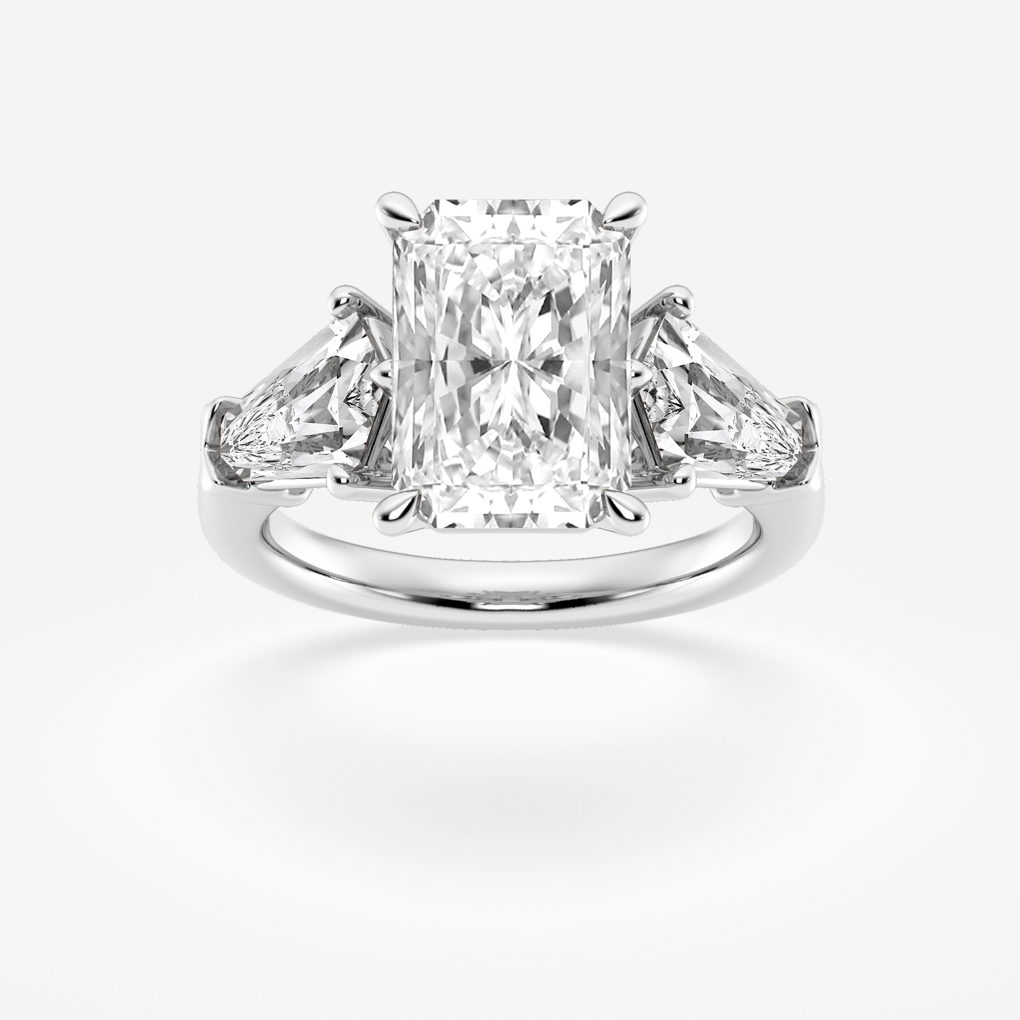 Badgley Mischka Near-Colorless 7 1/10 ctw Radiant Lab Grown Diamond ...