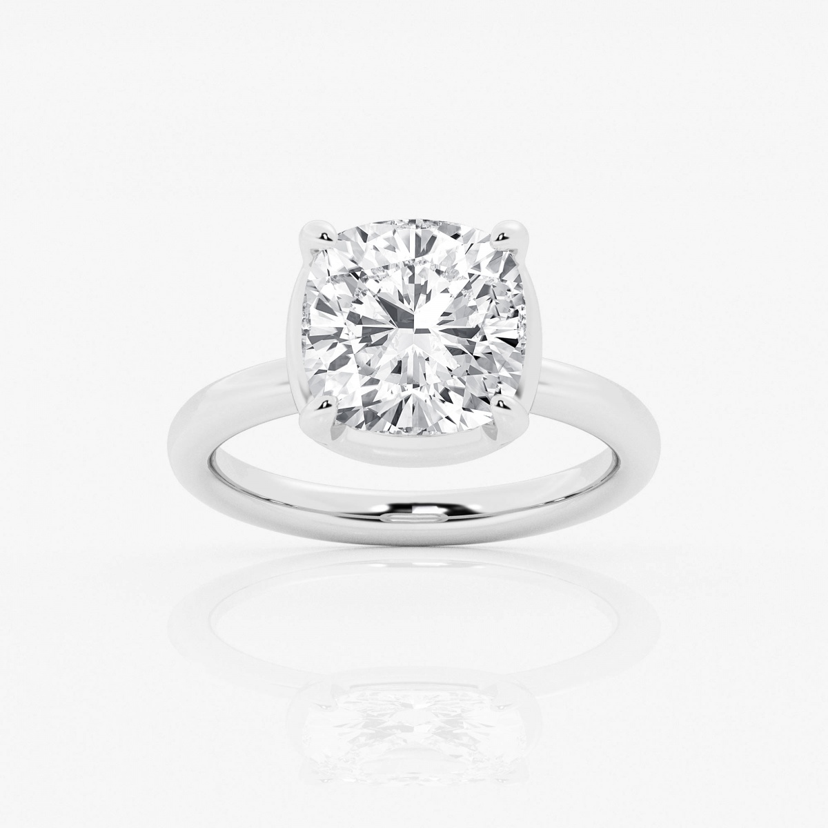 5 Carat Cushion Lab Grown Diamond Halo Ring