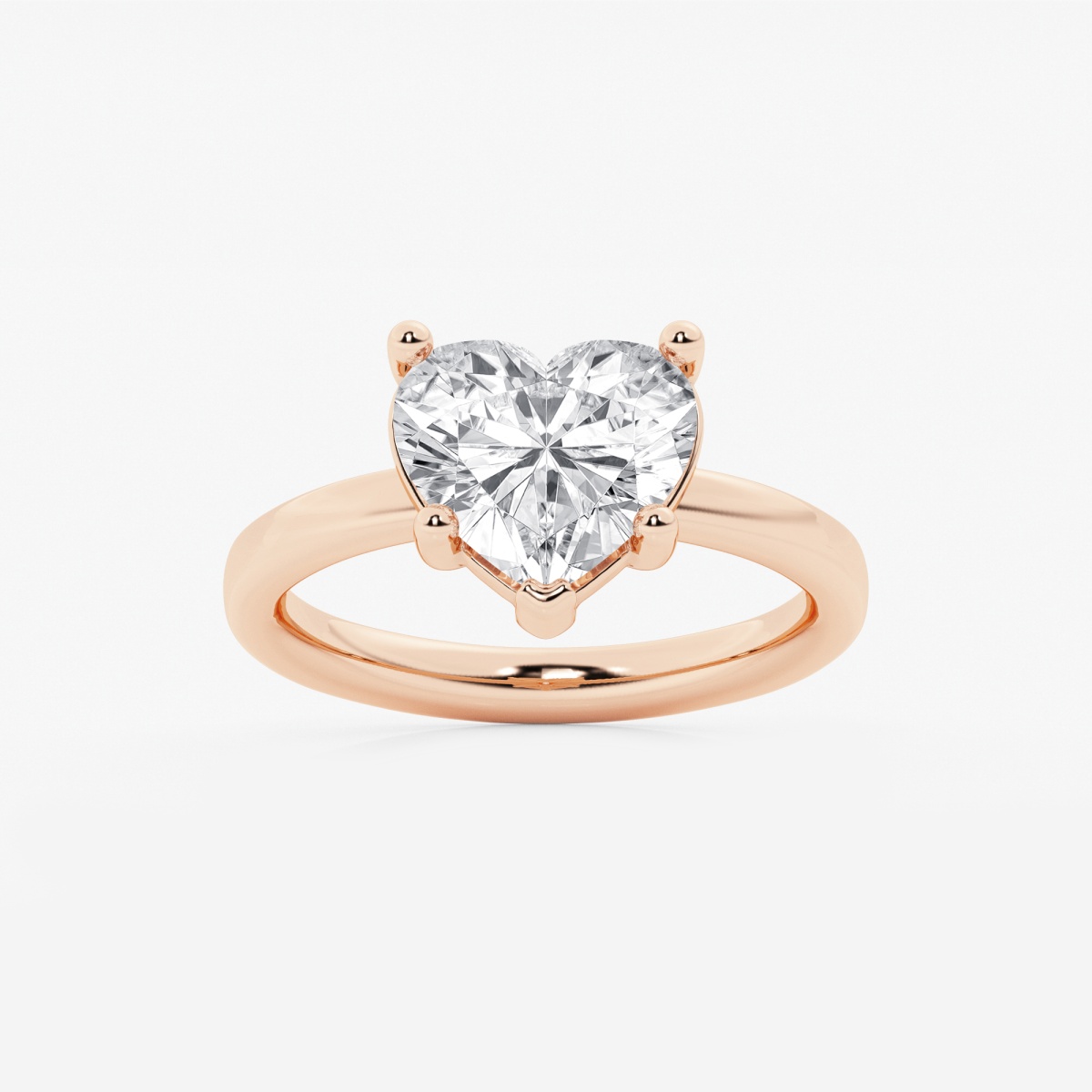 14k Rose Gold Diamond Triple Heart Infinity Ring - Size 6.25, 10 Natural Diamonds, Handmade In USA