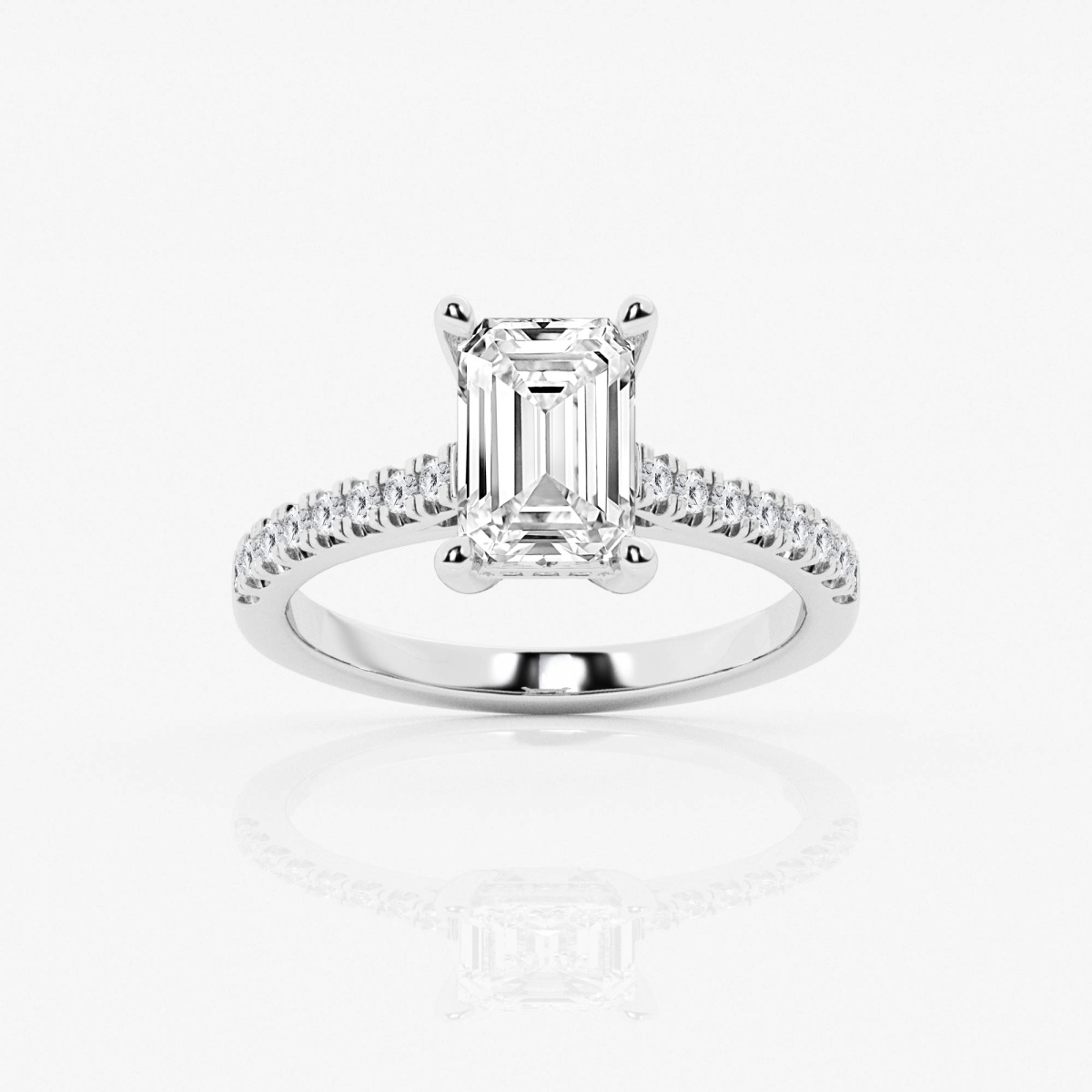 Badgley Mischka Near-Colorless 2 1/4 ctw Elongated Cushion Lab Grown  Diamond Hidden Halo Engagement Ring Platinum, GH, VS2+