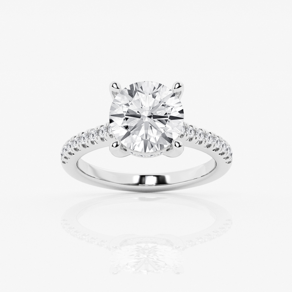 Badgley Mischka Near-Colorless 2 1/4 ctw Elongated Cushion Lab Grown  Diamond Hidden Halo Engagement Ring Platinum, GH, VS2+