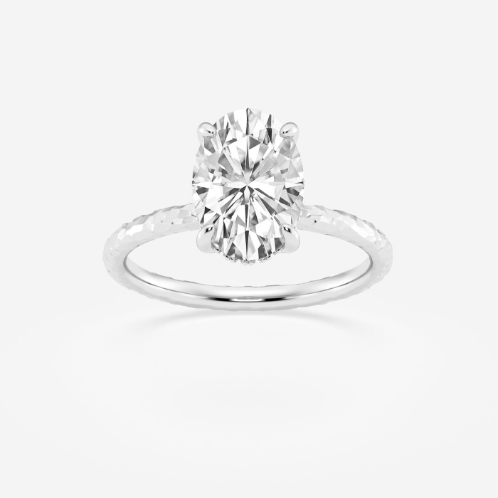 Design ID 1109 - Truly Custom 2.50 ctw Oval Lab Grown Diamond Hidden Halo Engagement Ring