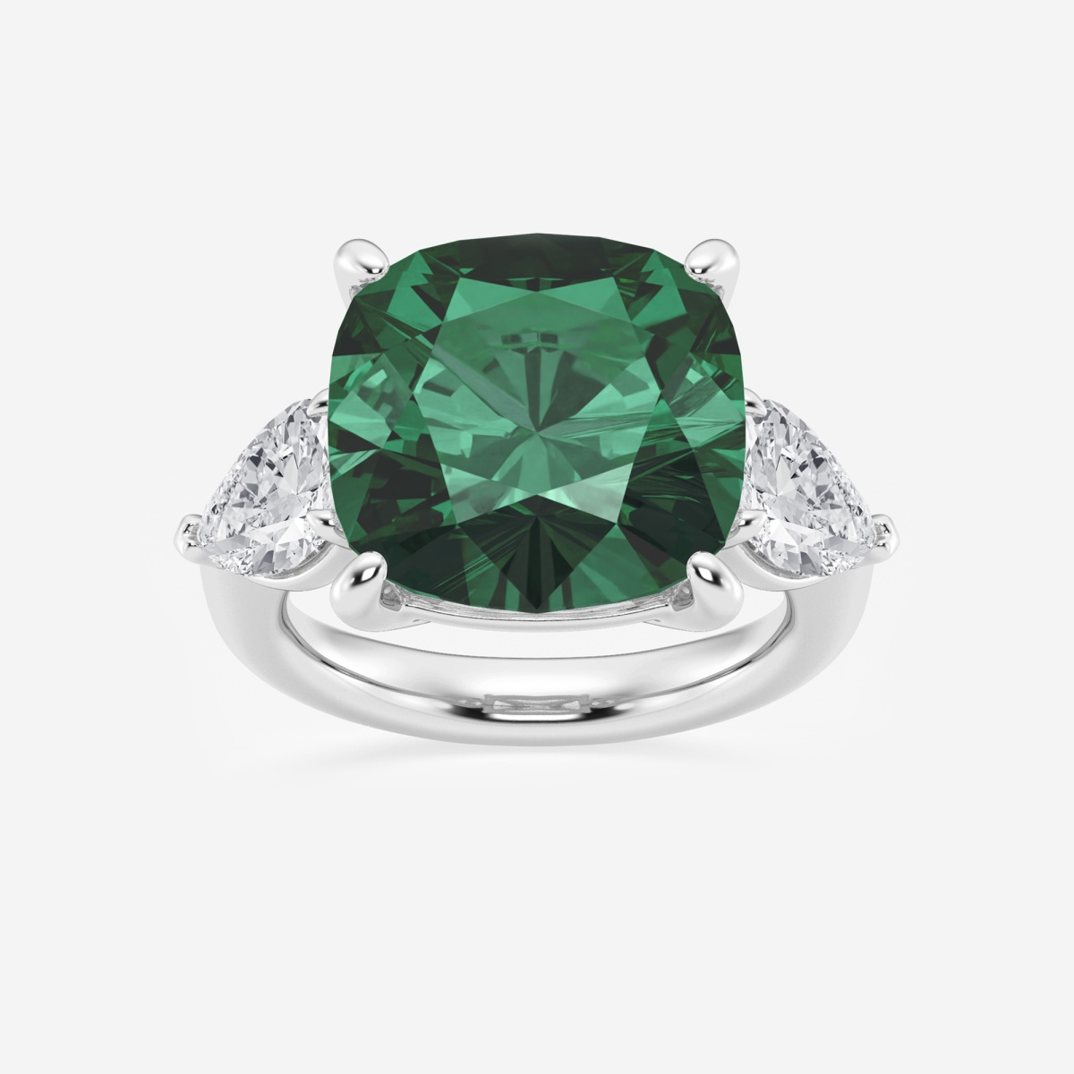 2.08 Ct Green Color sold Created Emerald Cushion Gemstone VS1 Clarity 8.00 MM GN56