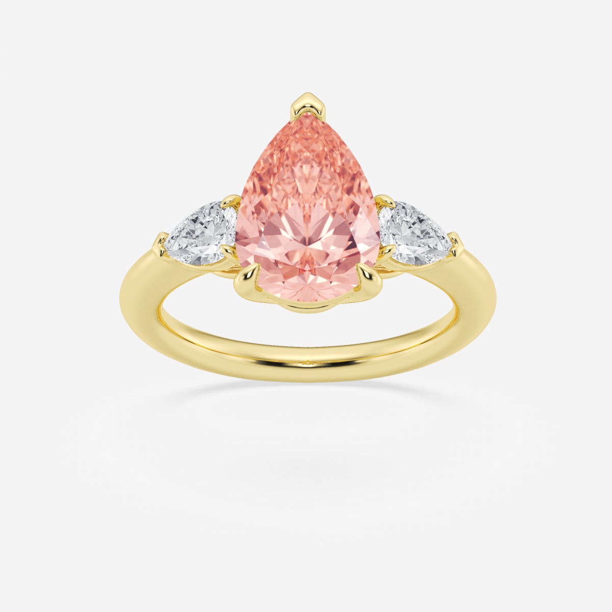 Pink pear deals ring