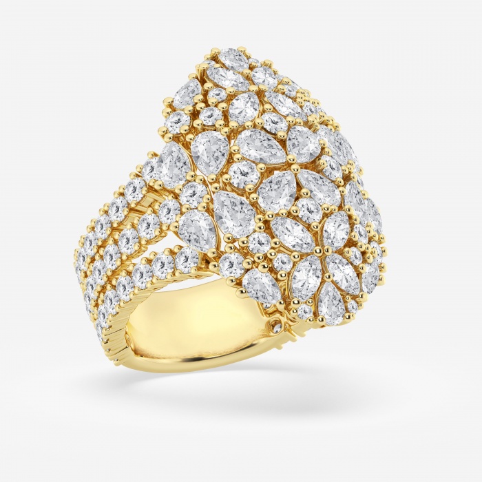 3 2/5 ctw Multi-Shape Lab Grown Diamond Cocktail Fashion Ring ...