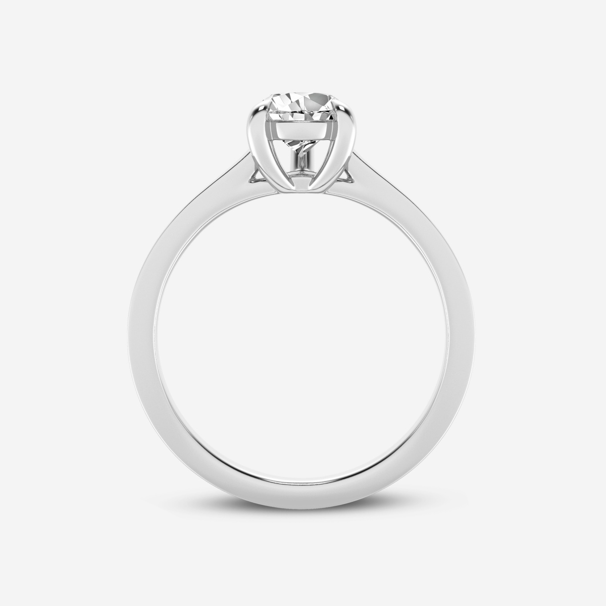 1 ctw Pear Lab Grown Diamond Solitaire Engagement Ring - Grownbrilliance