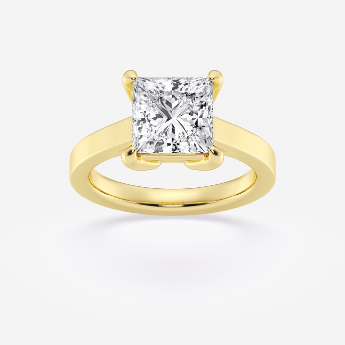 3 ctw Princess Lab Grown Diamond Solitaire Engagement Ring