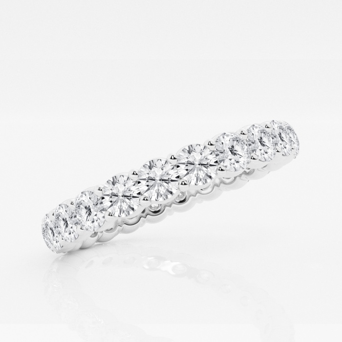 2 ctw Shared Prong Round Lab Grown Diamond Eternity Band - 3mm Width