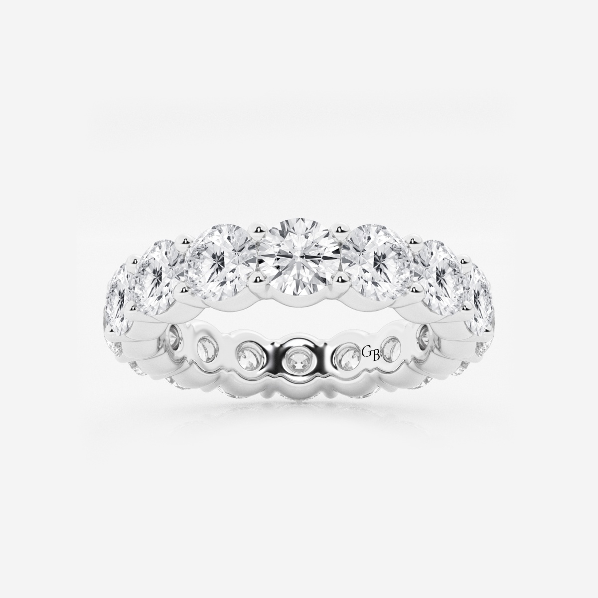 Paris 5 ctw Shared Prong Round Lab Grown Diamond Eternity