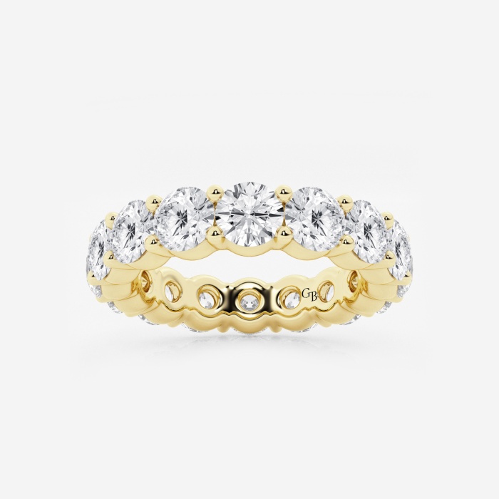 5 ctw Shared Prong Round Lab Grown Diamond Eternity Band - 4.7mm Width