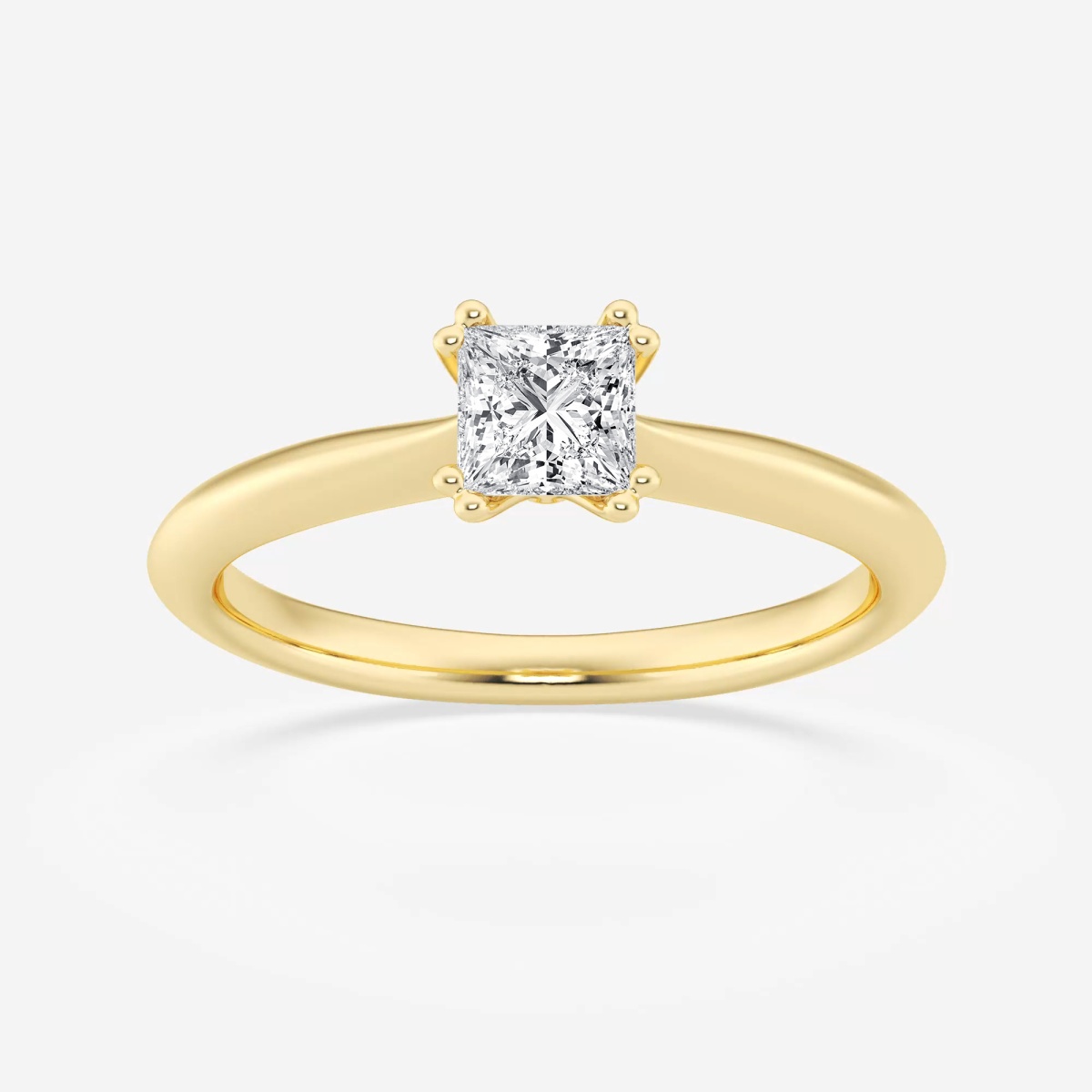product video for 1/2 ctw Princess Lab Grown Diamond Double Prong Solitaire Engagement Ring