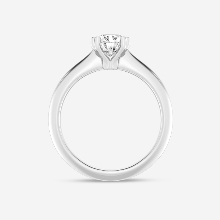 Additional Image 1 for  1 ctw Round Lab Grown Diamond Double Prong Low Profile Solitaire Engagement Ring