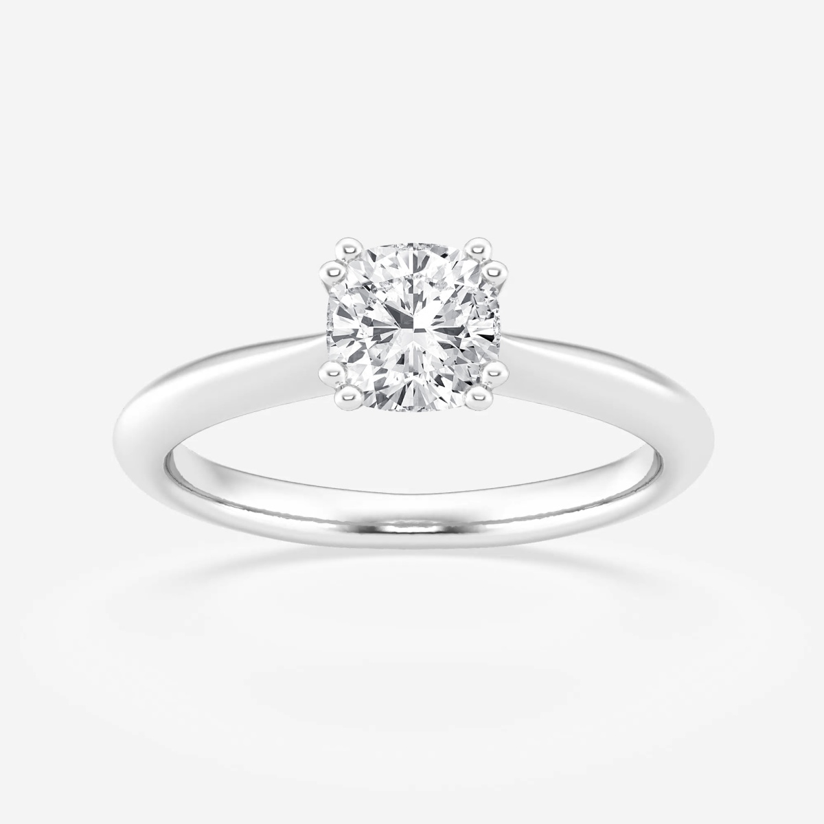 1 ctw Cushion Lab Grown Diamond Double Prong Solitaire Engagement Ring