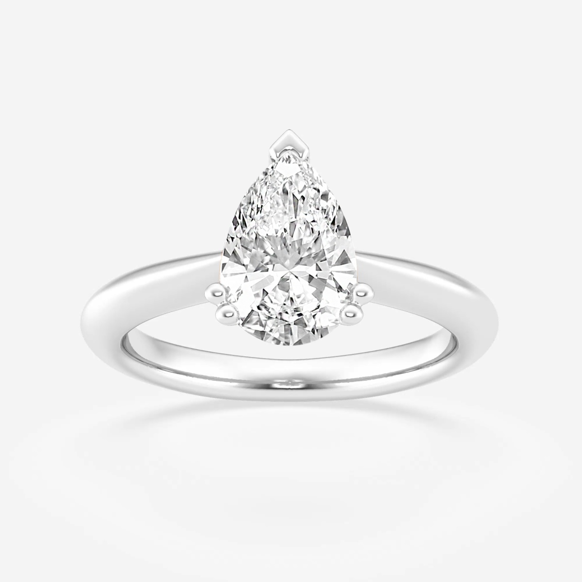 2 ctw Pear Lab Grown Diamond Double Prong Solitaire Engagement Ring