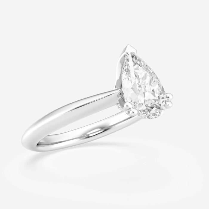 2 ctw Pear Lab Grown Diamond Double Prong Solitaire Engagement Ring